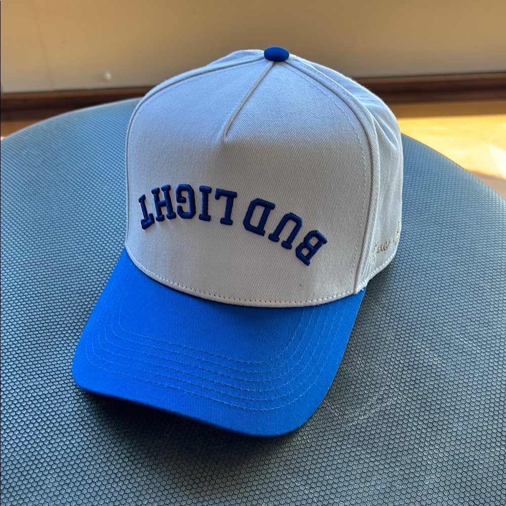 Bud Light Blue and White Cap